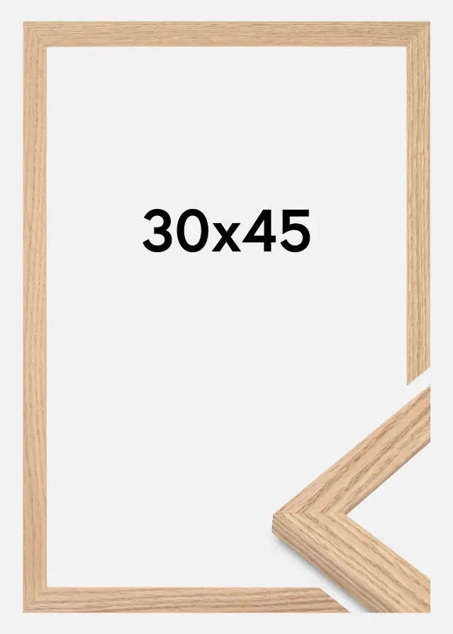 Cadre Tidlös Verre Acrylique Chêne massif 30x45 cm