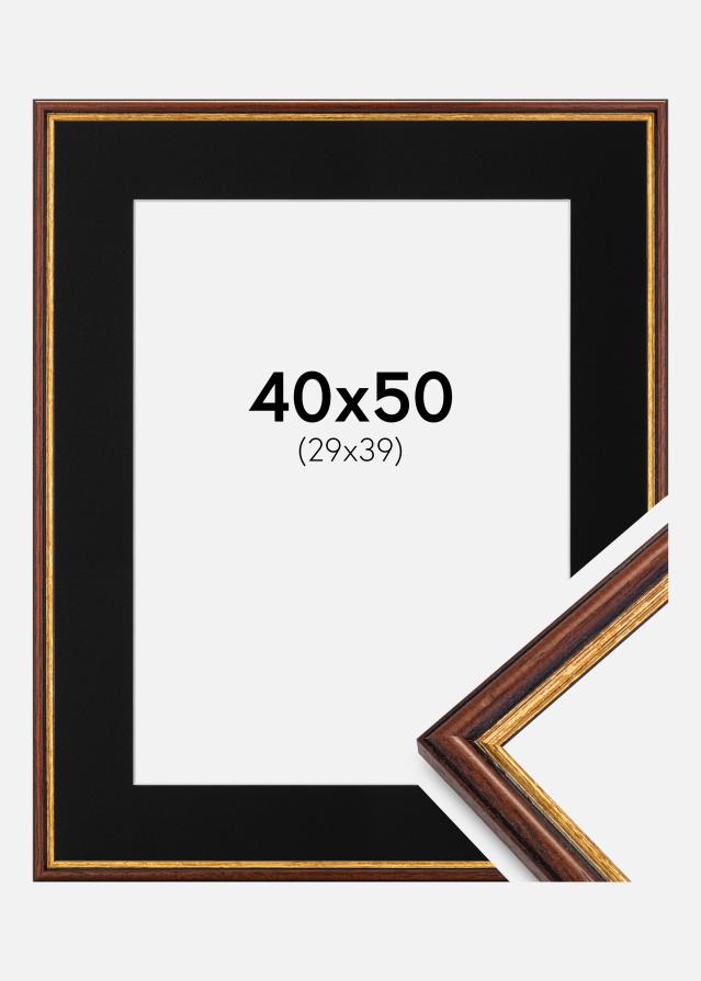 Cadre Horndal Marron 40x50 cm - Passe-partout Noir 30x40 cm