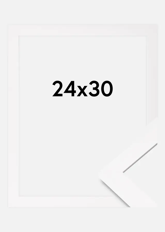 Cadre BGA Classic Verre Acrylique Blanc 24x30 cm