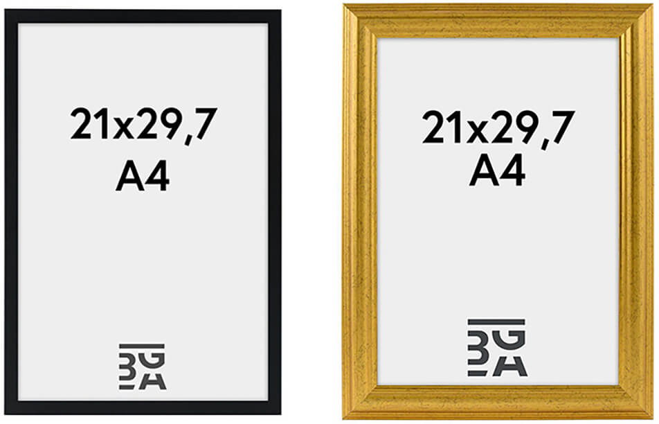 Cadre noir pour diplme (A4) - cadre en or pour diplme (A4)
